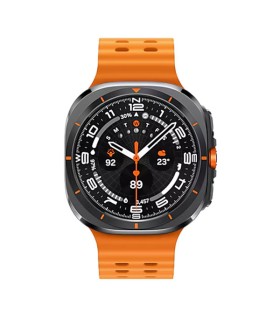 ساعت هوشمند سامسونگ مدل Galaxy Watch Ultra SM-L705 47mm بند مارین نارنجی و بدنه خاکستری تیره