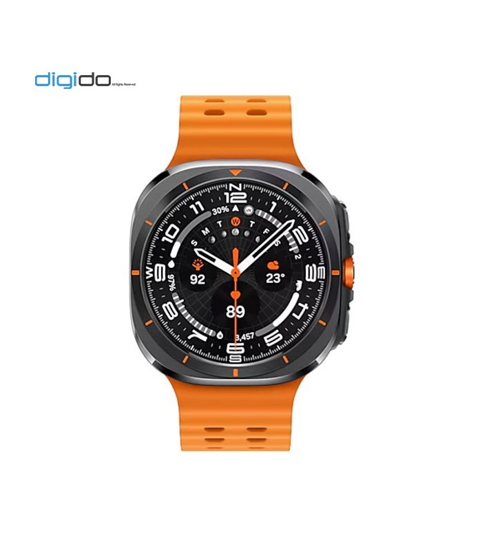 ساعت هوشمند سامسونگ مدل Galaxy Watch Ultra SM-L705 47mm بند مارین نارنجی و بدنه خاکستری تیره