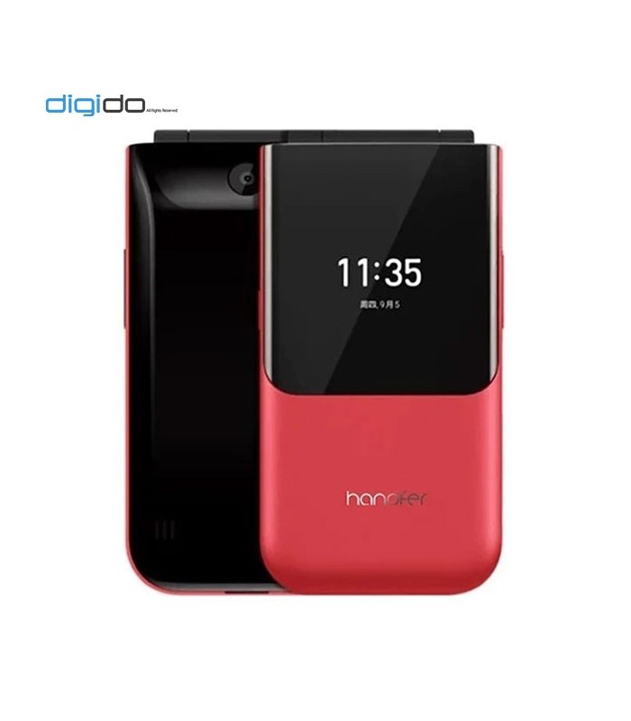گوشی موبایل هانوفر  2720Flip دوسیم کارت - رنگ قرمز