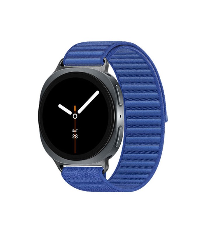 ساعت هوشمند سامسونگ گلکسی واچ 8 مدل 40 میلی متری Bluetooth / Wifi بدنه خاکستری تیره - بند فابریک آبی