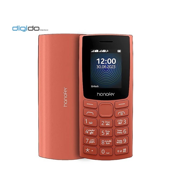 گوشی موبایل هانوفر مدل (2023) Hanofer 105 دوسیم کارت رنگ نارنجی