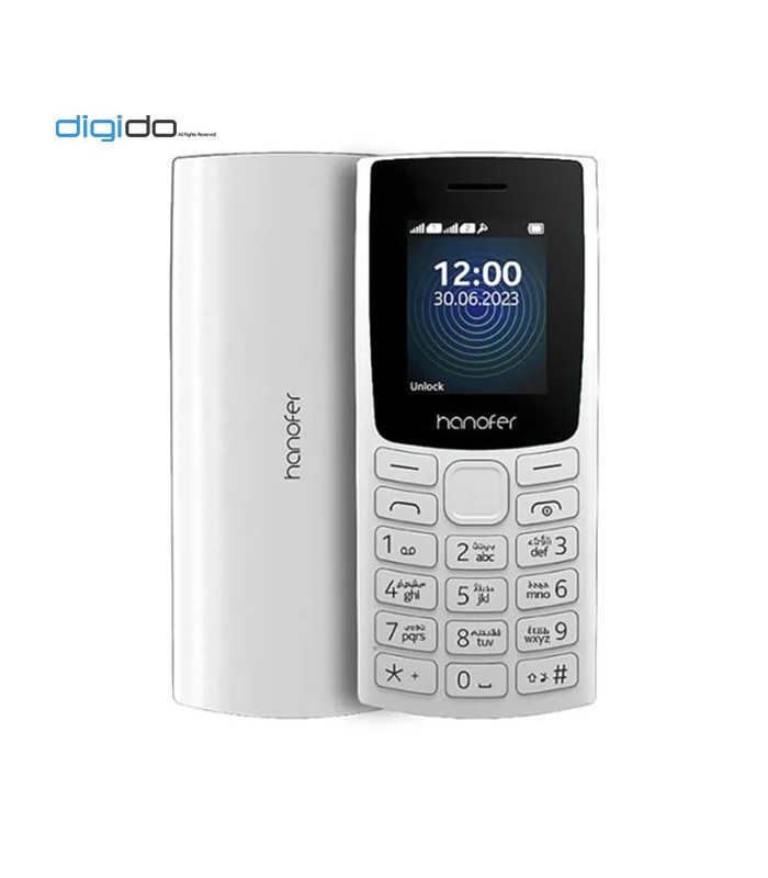گوشی موبایل هانوفر مدل (2023) Hanofer 106 دوسیم کارت رنگ سفید
