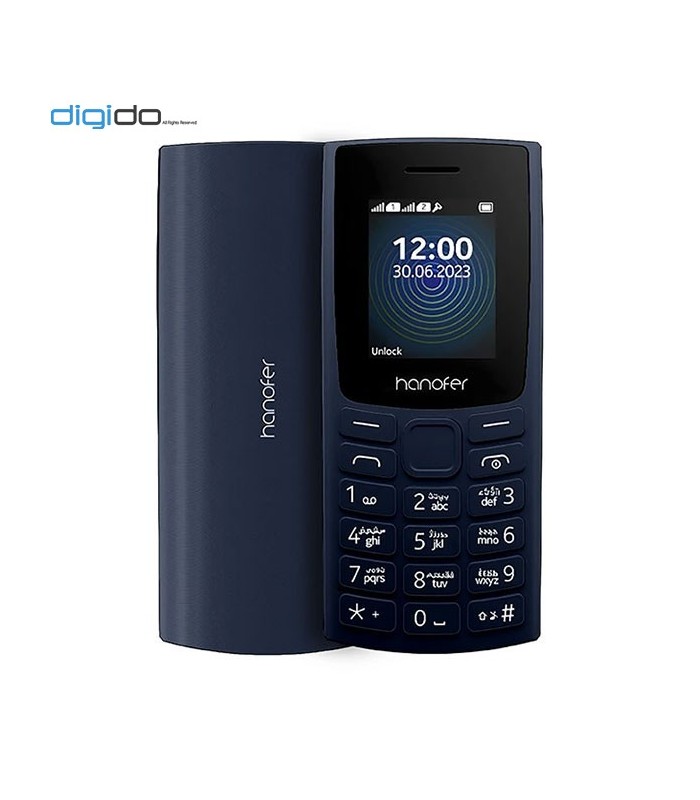 گوشی موبایل هانوفر مدل (2023) Hanofer 106 دوسیم کارت رنگ سورمه ای