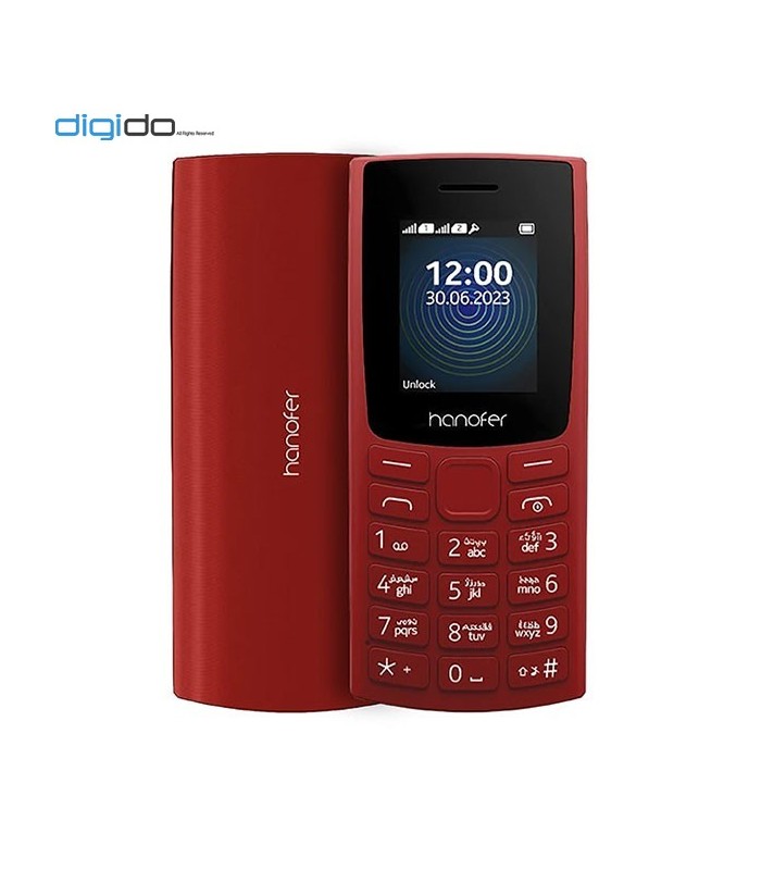 گوشی موبایل هانوفر مدل (2023) Hanofer 106 دوسیم کارت رنگ قرمز