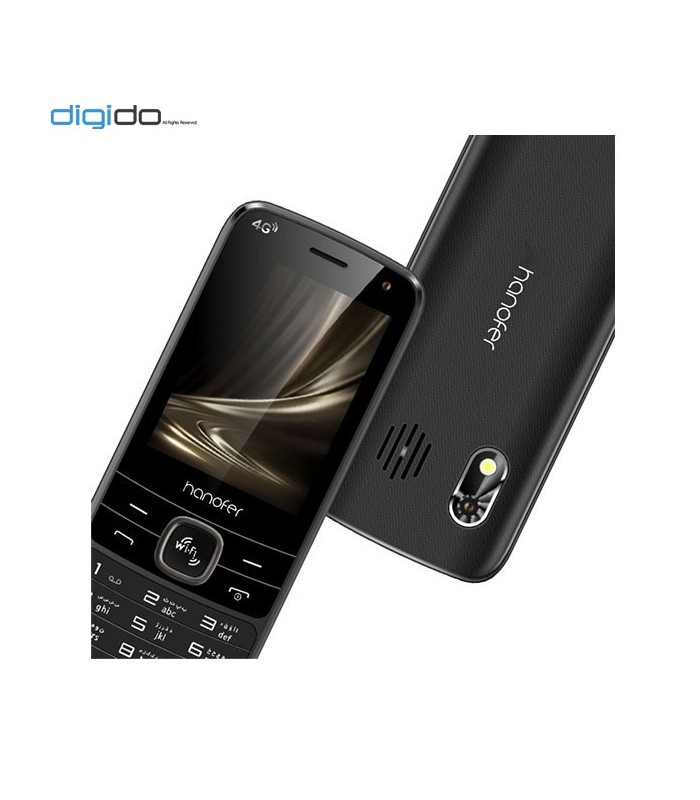 گوشی موبایل هانوفر مدل 5300 نسخه LTE دوسیم کارت رنگ مشکی - پشت گوشی