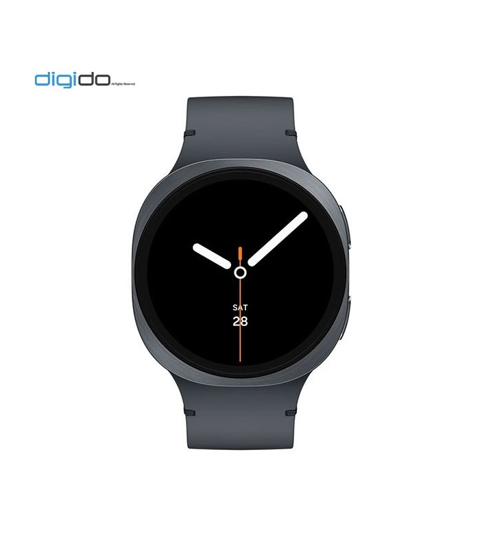 ساعت هوشمند سامسونگ گلکسی واچ 8 مدل 44 میلی متری Bluetooth / Wifi بدنه خاکستری تیره - بند اسپرت خاکستری