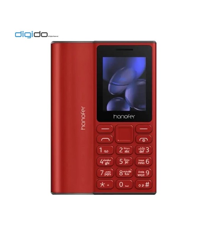 گوشی موبایل هانوفر مدل (2024) Hanofer 105 دوسیم کارت رنگ قرمز