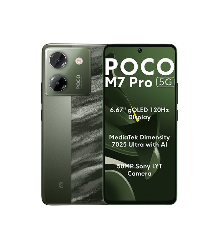 گوشی موبایل شیائومی مدل Poco M7 Pro 5G ظرفیت 12/512 گیگابایت رنگ سبز