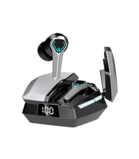 هدفون بی سیم گیمینگ دارک بلو مدل JX10 (RGB) رنگ خاکستری