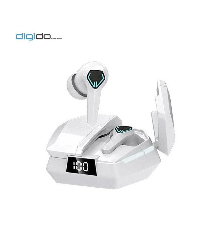 هدفون بی سیم گیمینگ دارک بلو مدل JX10 (RGB) رنگ سفید