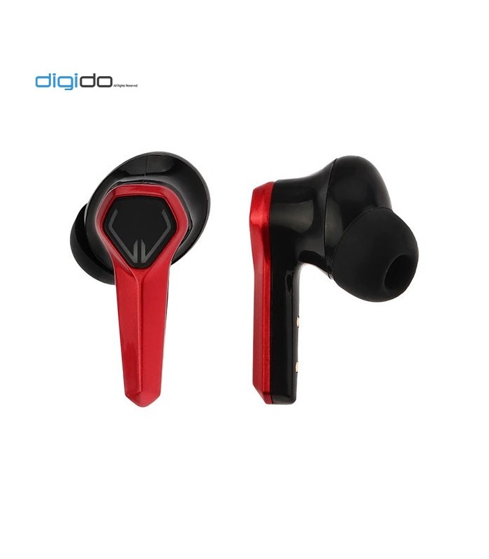 هدفون بی سیم گیمینگ دارک بلو مدل JX10 (RGB) رنگ قرمز بادزها