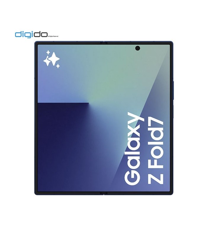گوشی موبایل سامسونگ مدل Galaxy Z Fold 7 5G دو سیم کارت ظرفیت 12/256 گیگابایت رنگ آبی نمای جلو کامل باز