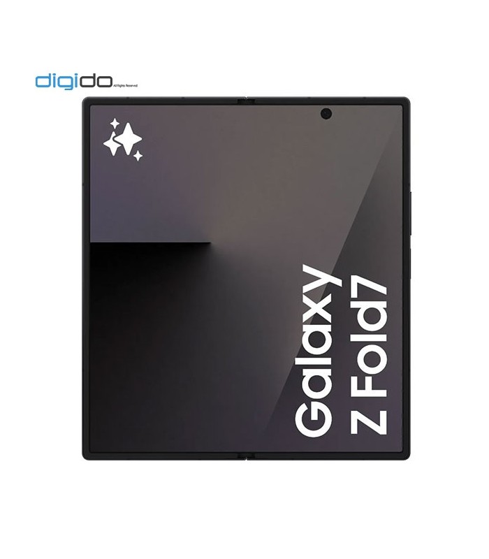 گوشی موبایل سامسونگ مدل Galaxy Z Fold 7 5G دو سیم کارت ظرفیت 12/256 گیگابایت رنگ مشکی براق نمای جلو کامل باز