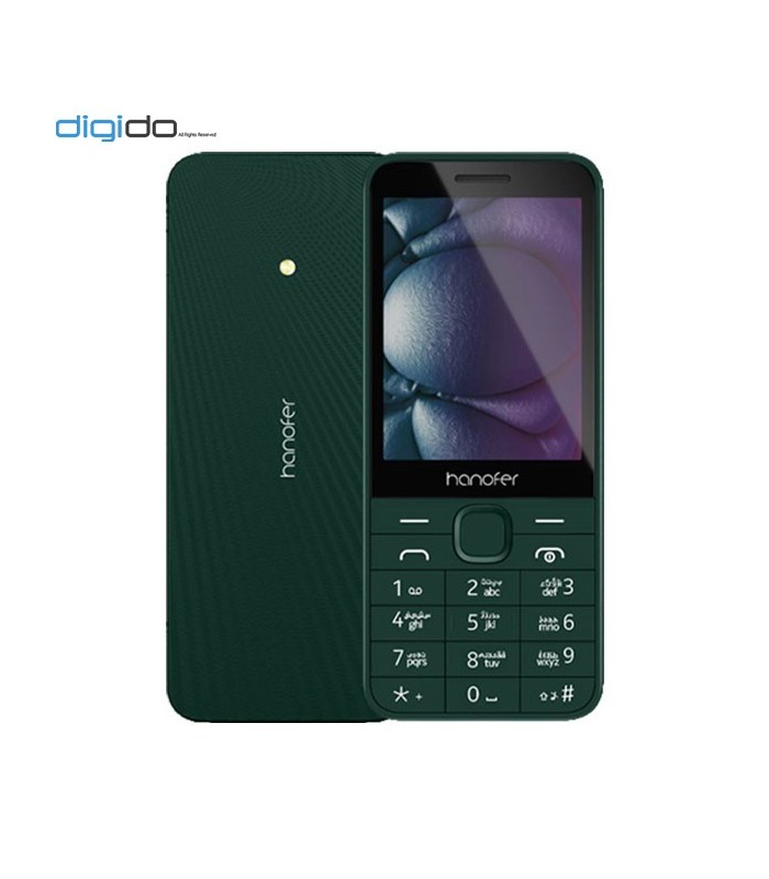 گوشی موبایل هانوفر مدل 215 (2024) دوسیم کارت رنگ سبز تیره