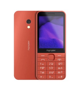 گوشی موبایل هانوفر مدل 235 (2024) دوسیم کارت رنگ نارنجی