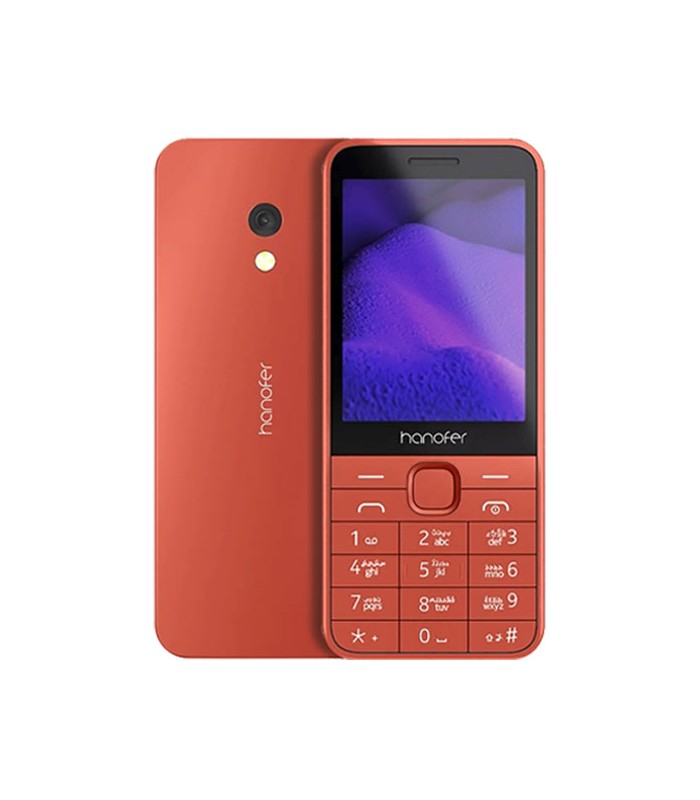 گوشی موبایل هانوفر مدل 235 (2024) دوسیم کارت رنگ نارنجی