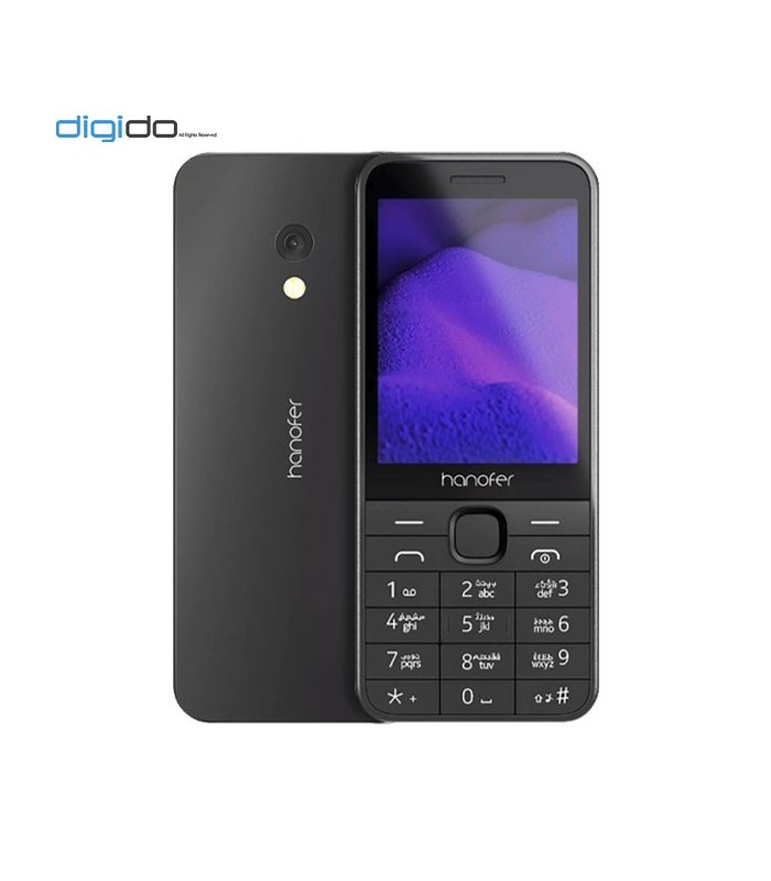 گوشی موبایل هانوفر مدل 235 (2024) دوسیم کارت رنگ مشکی