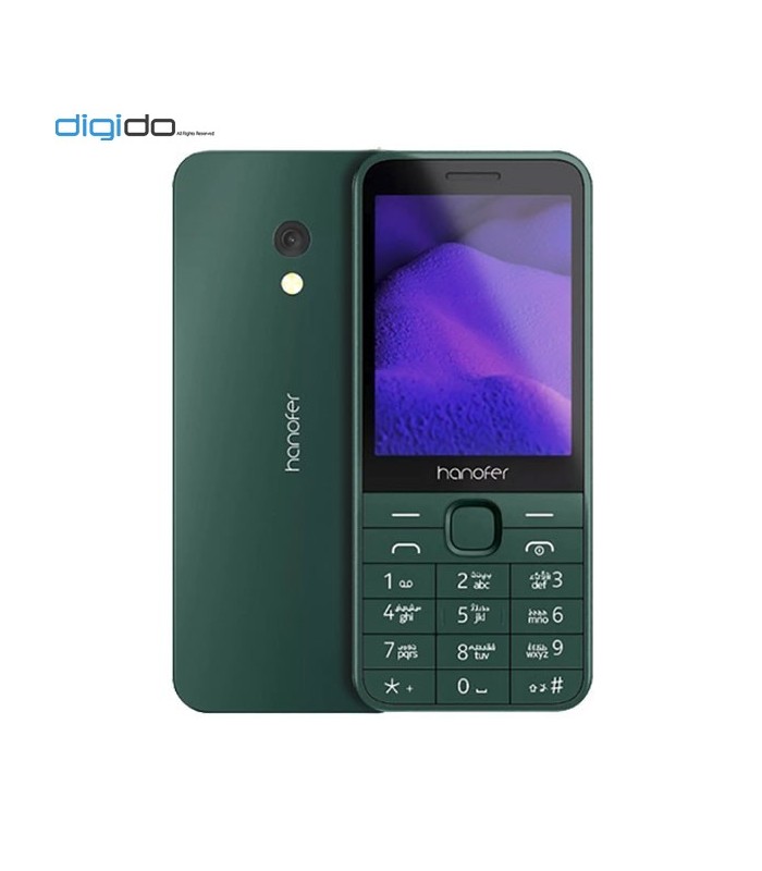 گوشی موبایل هانوفر مدل 235 (2024) دوسیم کارت رنگ سبز تیره