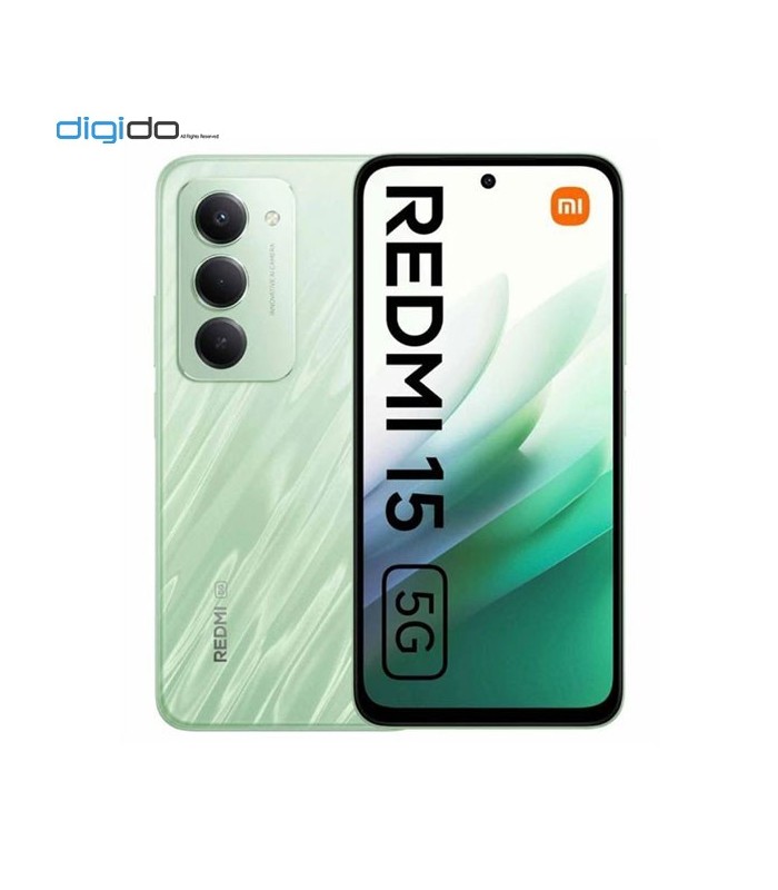 گوشی موبایل شیائومی مدل Redmi 15 5G دو سیم کارت ظرفیت 8/256 گیگابایت - رنگ سبز
