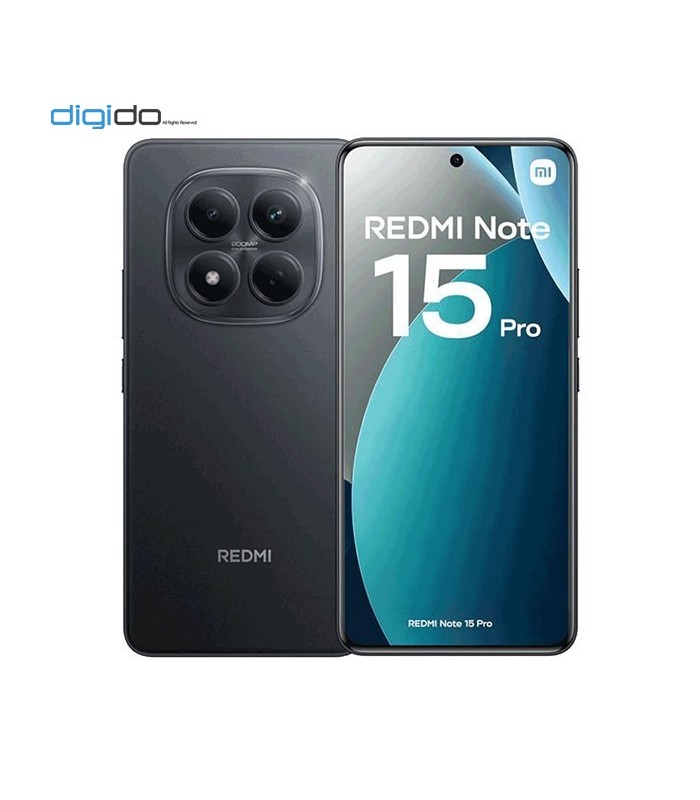 گوشی موبایل شیائومی مدل Redmi Note 15 Pro 4G دو سیم کارت ظرفیت 8/256 گیگابایت - رنگ مشکی