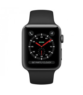 ساعت هوشمند اپل واچ سری 3 مدل Space Gray Aluminum Case With Black Sport Band 38mm