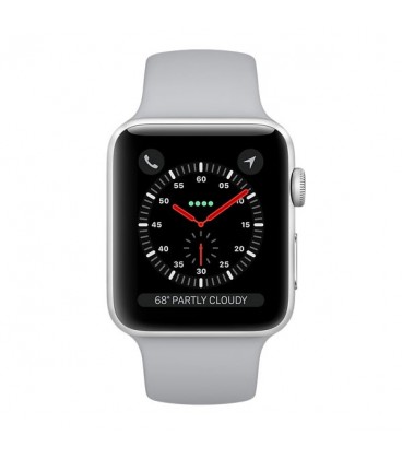 ساعت مچی هوشمند اپل واچ مدل 38mm Stainless Steel Case with White Sport Band