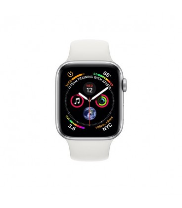 ساعت هوشمند اپل مدل Silver Aluminum Case with White Sport Band