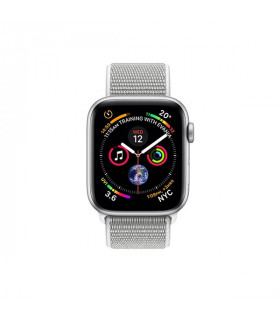 ساعت هوشمند اپل واچ سری 4 مدل Silver Aluminium Case with Seashell Sport Loop