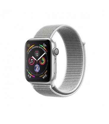 ساعت هوشمند اپل واچ سری 4 مدل Silver Aluminium Case with Seashell Sport Loop