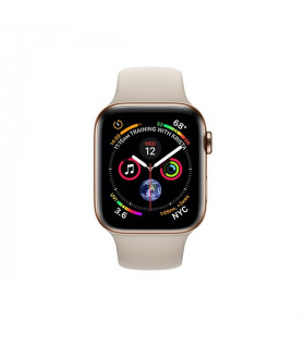 ساعت هوشمند اپل واچ سری 4 مدل Gold Stainless Steel Case with Stone Sport Band