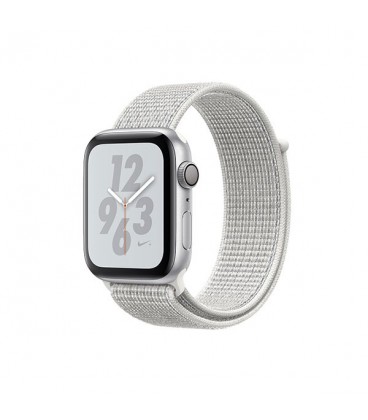 ساعت هوشمند اپل واچ سری 4 مدل Silver Aluminum Case with Summit White Nike Sport Loop