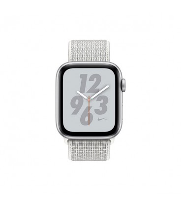ساعت هوشمند اپل واچ سری 4 مدل Silver Aluminum Case with Summit White Nike Sport Loop