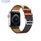 ساعت هوشمند اپل واچ سری 4 مدل Stainless Steel Case with Indigo Craie Orange Swift Leather Single Tour