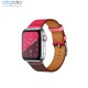 ساعت هوشمند اپل واچ سری 4 مدل Stainless Steel Case with Bordeaux Rose Extrême Rose Azalée Swift Leather Single Tour