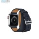 ساعت هوشمند اپل واچ سری 4 مدل Stainless Steel Case with Bleu Indigo Swift Leather Double Tour