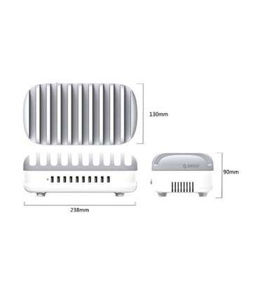 ایستگاه شارژ 10 پورت با استند ORICO DUK 10P