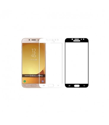 محافظ صفحه نمایش شیشه ایی تمام چسب سامسونگ Samsung Galaxy J7 Pro