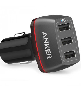 شاژر فندکی سه پورت انکر مدل Anker PowerDrive+ 3 Port Car Charger