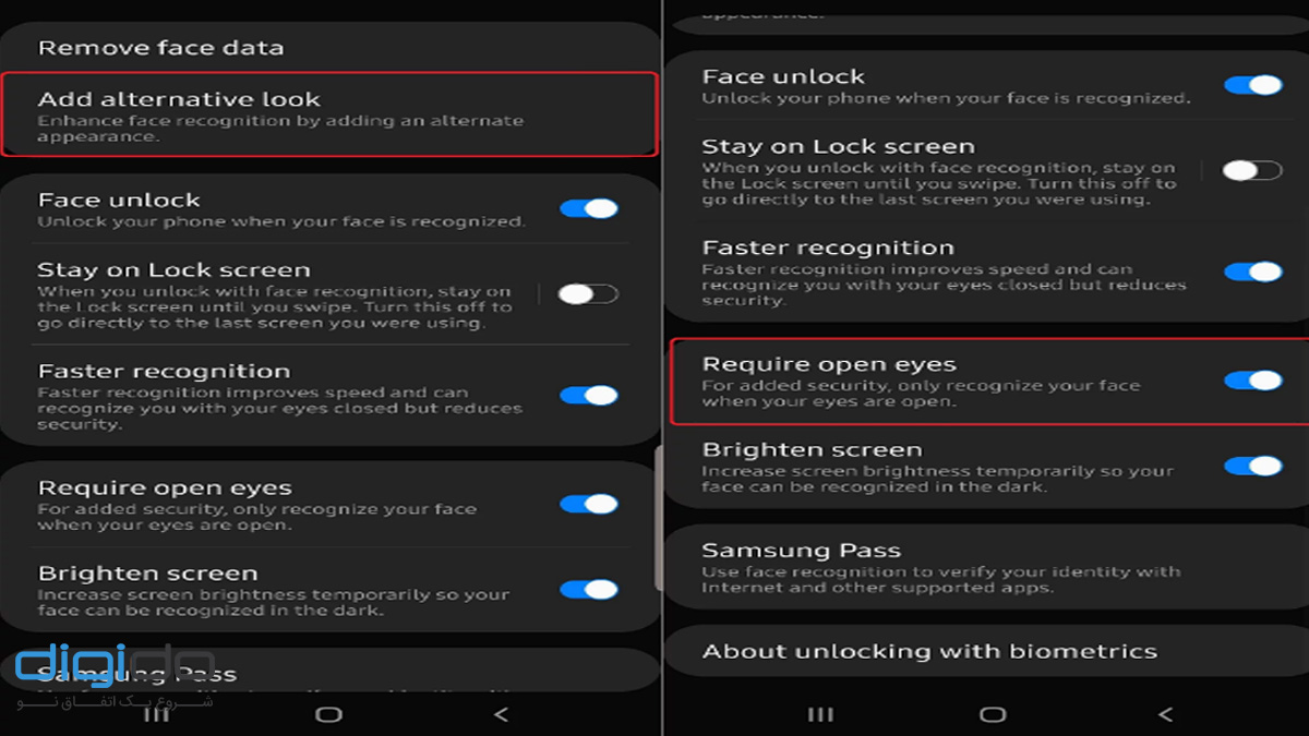 آپشن Alternative Look