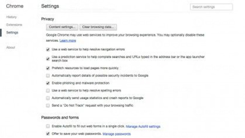 پاکسازی حافظه کش گوگل کروم