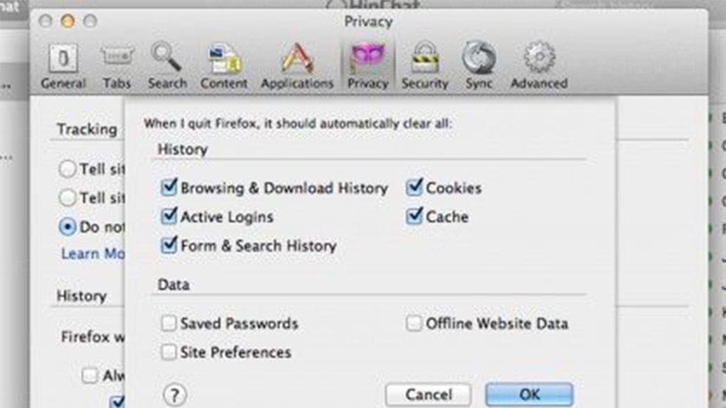 پاکسازی حافظه کش فایرفاکس