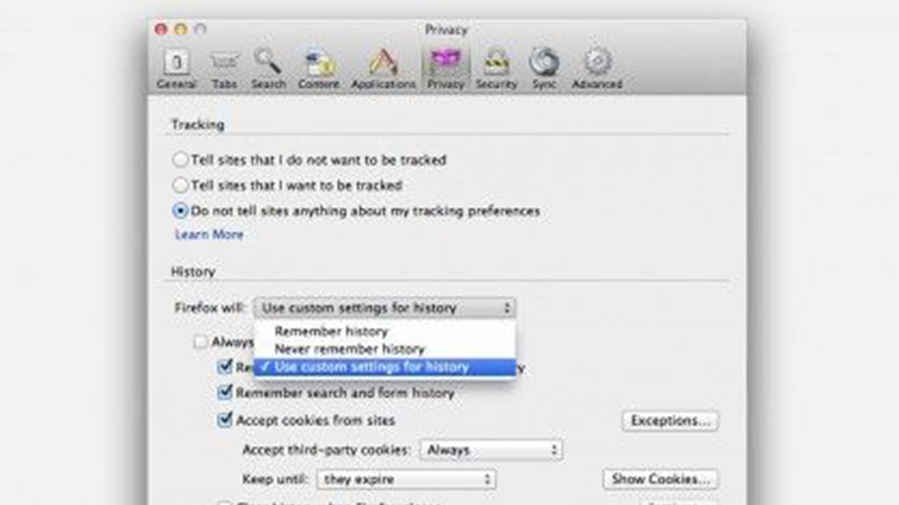 پاک کردن کش در مرورگر فایرفاکس