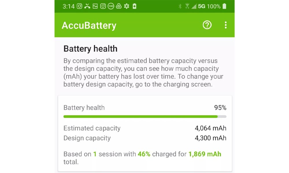 تست سلامت باتری گوشی اندروید