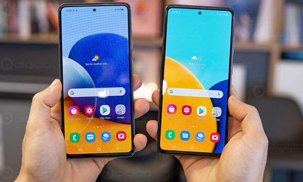 مقایسه گلکسی A72 و گلکسی A52