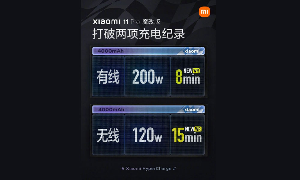 فناوری شارژ ۲۰۰ وات شیائومی