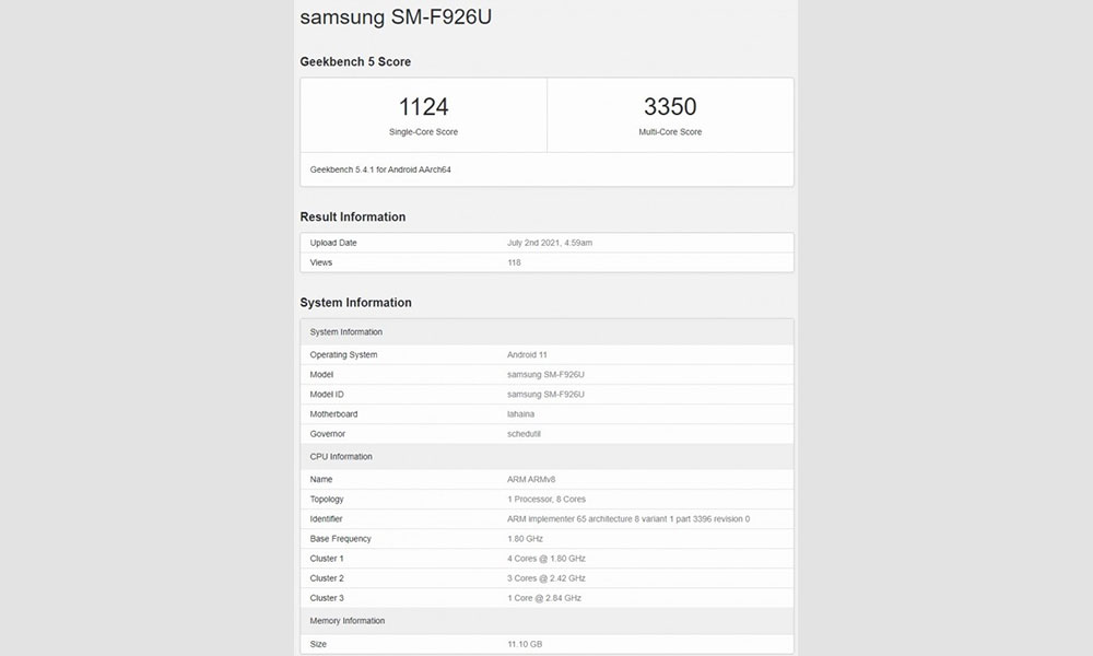 مشخصات گلکسی زد فولد 3