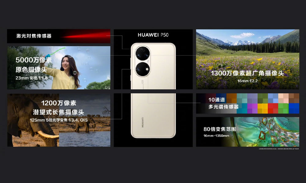 مشخصات سخت افزاری هواوی P50 و P50