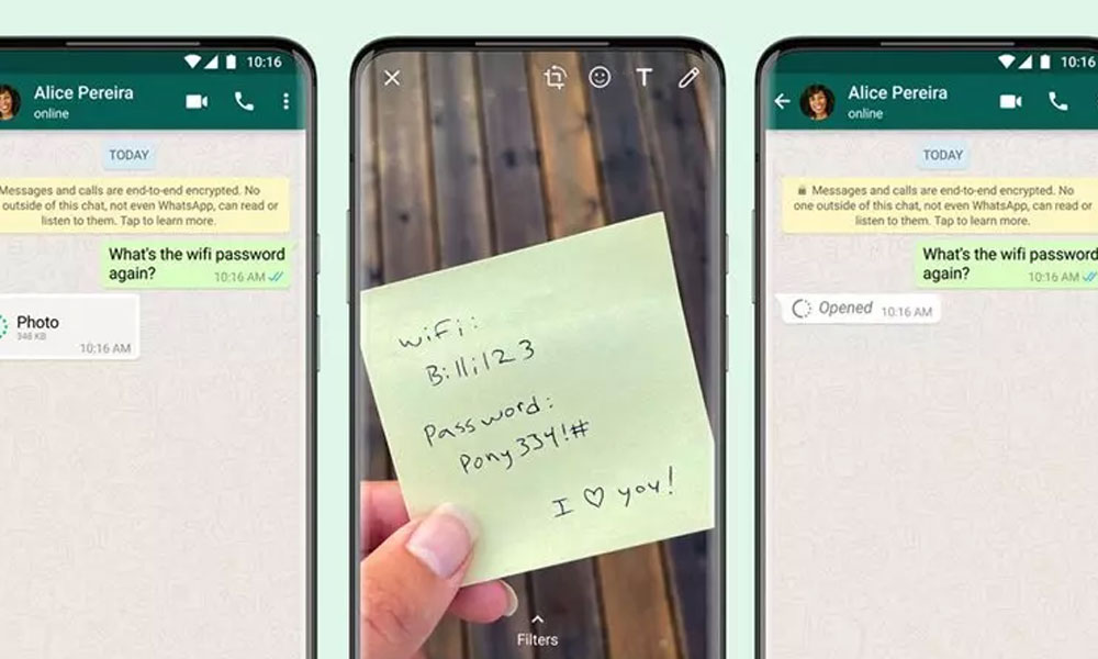 قابلیت جدید «یک بار مشاهده» واتساپ