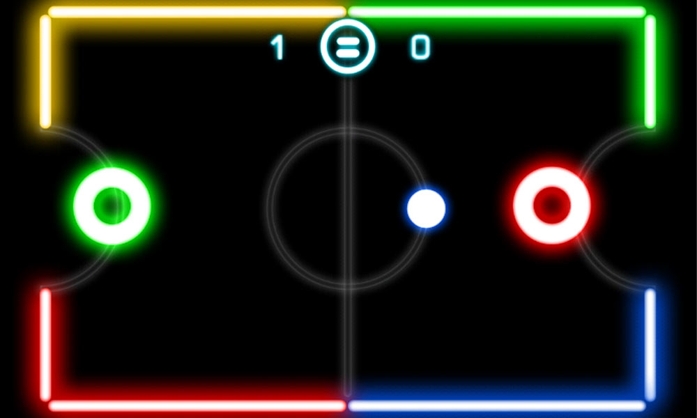 بازی Glow hockey
