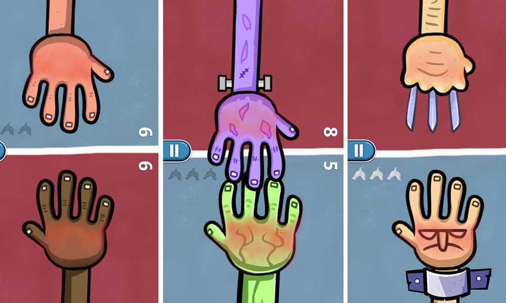 Red hands